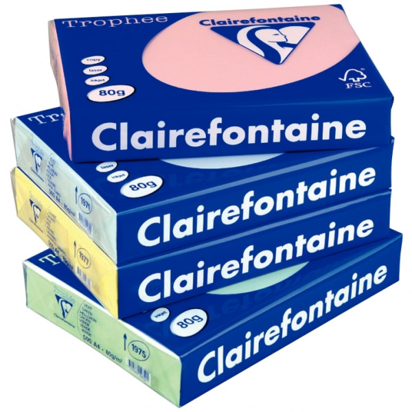 Ramette papier couleur Clairefontaine Trophée couleurs pastel